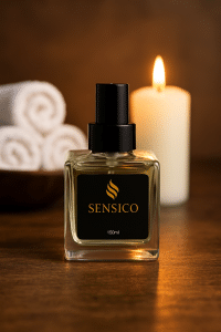 מבשם אריגים ואוויר יוקרתי של Sensico בנפח 150 מ"ל עם ניחוח מרגיע לבית ולעסק